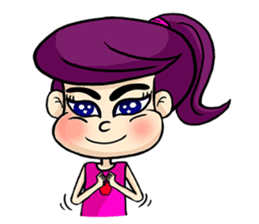 Yam Roll, a cute little girl sticker #3251547