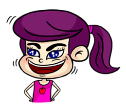 Yam Roll, a cute little girl sticker #3251548