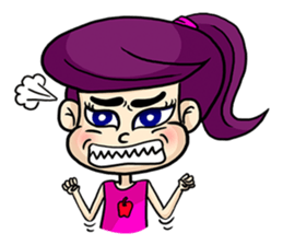 Yam Roll, a cute little girl sticker #3251549