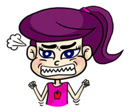 Yam Roll, a cute little girl sticker #3251549