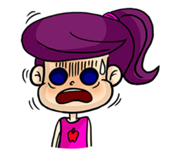 Yam Roll, a cute little girl sticker #3251550