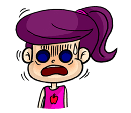 Yam Roll, a cute little girl sticker #3251550