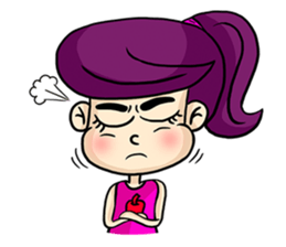 Yam Roll, a cute little girl sticker #3251552