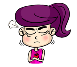 Yam Roll, a cute little girl sticker #3251552