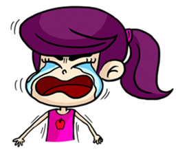 Yam Roll, a cute little girl sticker #3251553