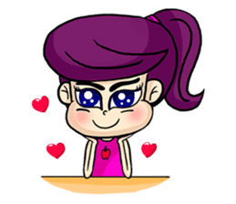 Yam Roll, a cute little girl sticker #3251554