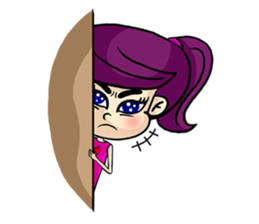 Yam Roll, a cute little girl sticker #3251555