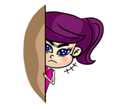 Yam Roll, a cute little girl sticker #3251555