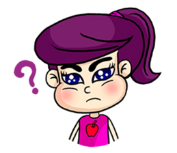 Yam Roll, a cute little girl sticker #3251558