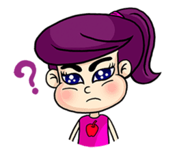 Yam Roll, a cute little girl sticker #3251558