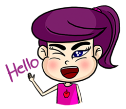 Yam Roll, a cute little girl sticker #3251559