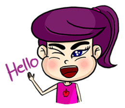 Yam Roll, a cute little girl sticker #3251559