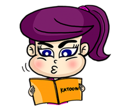 Yam Roll, a cute little girl sticker #3251564