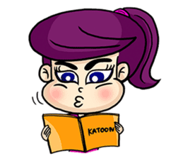 Yam Roll, a cute little girl sticker #3251564