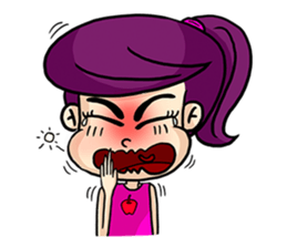 Yam Roll, a cute little girl sticker #3251566