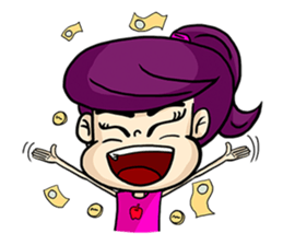 Yam Roll, a cute little girl sticker #3251567