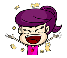 Yam Roll, a cute little girl sticker #3251567