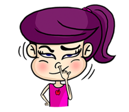 Yam Roll, a cute little girl sticker #3251568