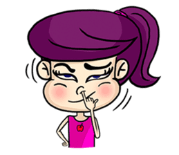 Yam Roll, a cute little girl sticker #3251568