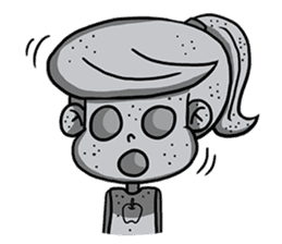 Yam Roll, a cute little girl sticker #3251570