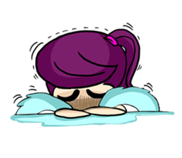 Yam Roll, a cute little girl sticker #3251572