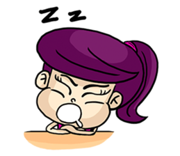 Yam Roll, a cute little girl sticker #3251573