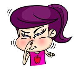 Yam Roll, a cute little girl sticker #3251574