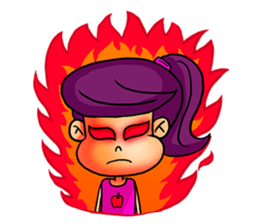 Yam Roll, a cute little girl sticker #3251575