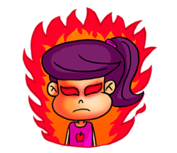 Yam Roll, a cute little girl sticker #3251575