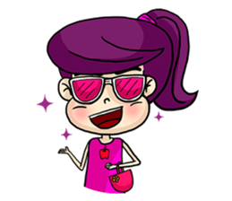 Yam Roll, a cute little girl sticker #3251576