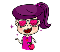 Yam Roll, a cute little girl sticker #3251576