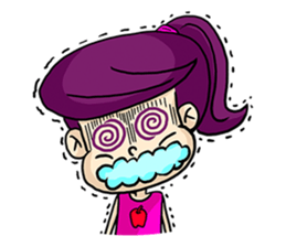 Yam Roll, a cute little girl sticker #3251578