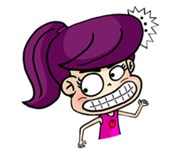 Yam Roll, a cute little girl sticker #3251580