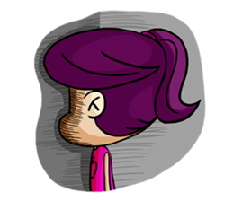 Yam Roll, a cute little girl sticker #3251581