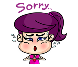 Yam Roll, a cute little girl sticker #3251582