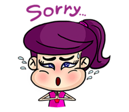 Yam Roll, a cute little girl sticker #3251582