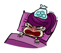 Yam Roll, a cute little girl sticker #3251583