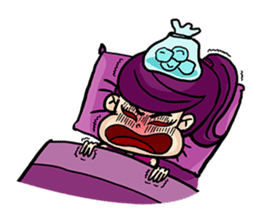 Yam Roll, a cute little girl sticker #3251583