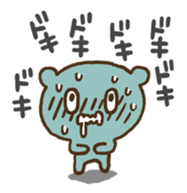 blue bear and ghost is cute stickers sticker #3252084
