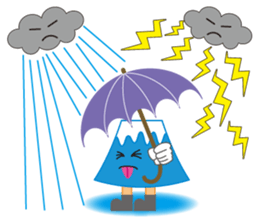 Mount Fuji japan daily sticker #3252660