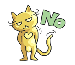 AsB - Oro (The Golden Comic Cat) sticker #3252752