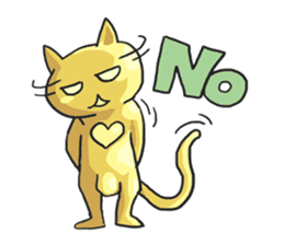 AsB - Oro (The Golden Comic Cat) sticker #3252752