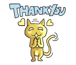 AsB - Oro (The Golden Comic Cat) sticker #3252754