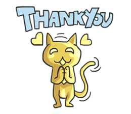 AsB - Oro (The Golden Comic Cat) sticker #3252754
