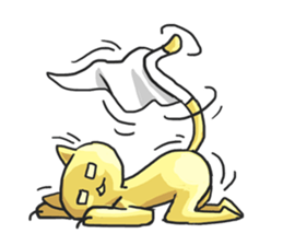 AsB - Oro (The Golden Comic Cat) sticker #3252759