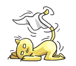 AsB - Oro (The Golden Comic Cat) sticker #3252759