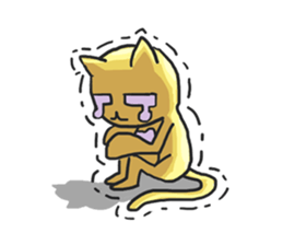 AsB - Oro (The Golden Comic Cat) sticker #3252760