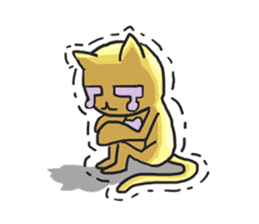 AsB - Oro (The Golden Comic Cat) sticker #3252760