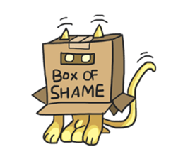 AsB - Oro (The Golden Comic Cat) sticker #3252761