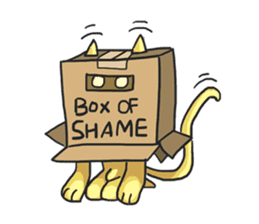 AsB - Oro (The Golden Comic Cat) sticker #3252761